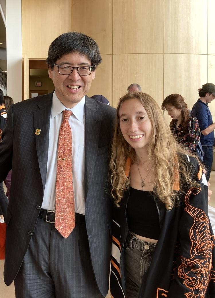 Dafna Yavetz with Dr. Sam Wang